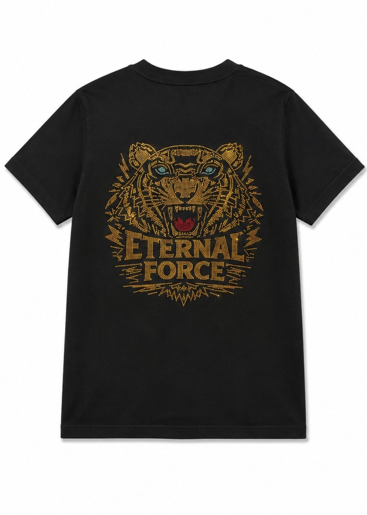 ETERNAL FORCE RHINESTONE TIGER TEE
