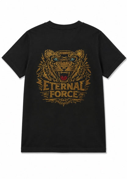 ETERNAL FORCE RHINESTONE TIGER TEE