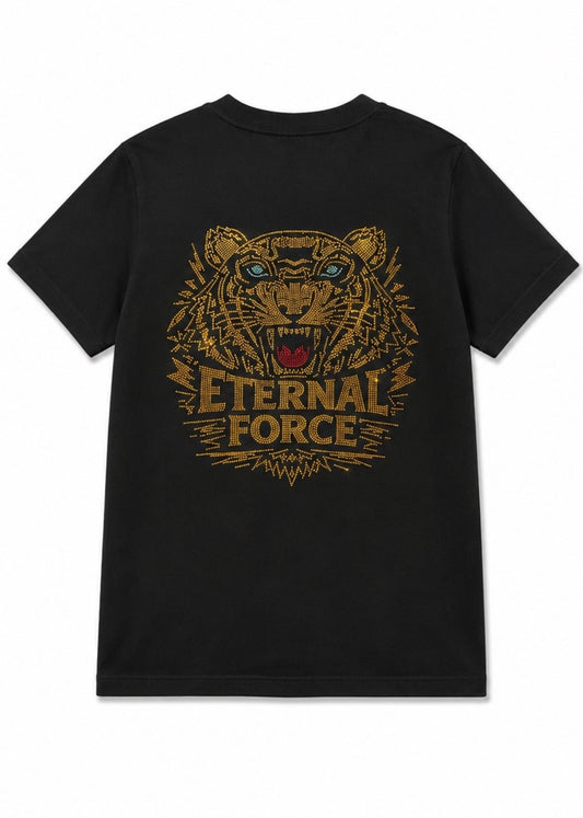 ETERNAL FORCE RHINESTONE TIGER TEE