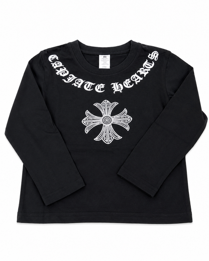 クロスロゴ キッズ ロングTシャツ