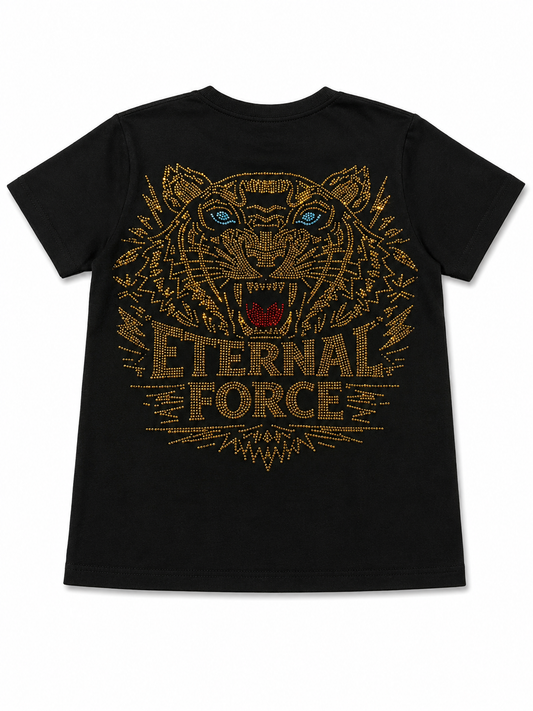ETERNAL FORCE KIDS RHINESTONE TIGER TEE