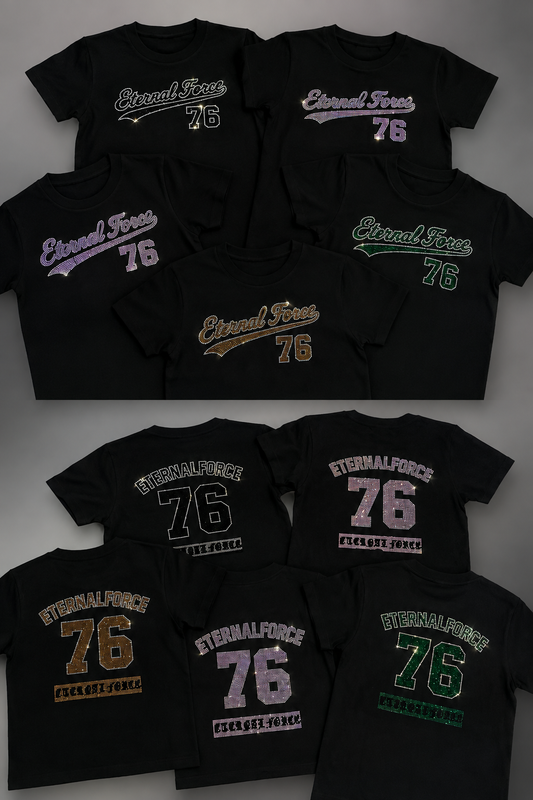 ETERNAL FORCE 76 RHINESTONE TEE