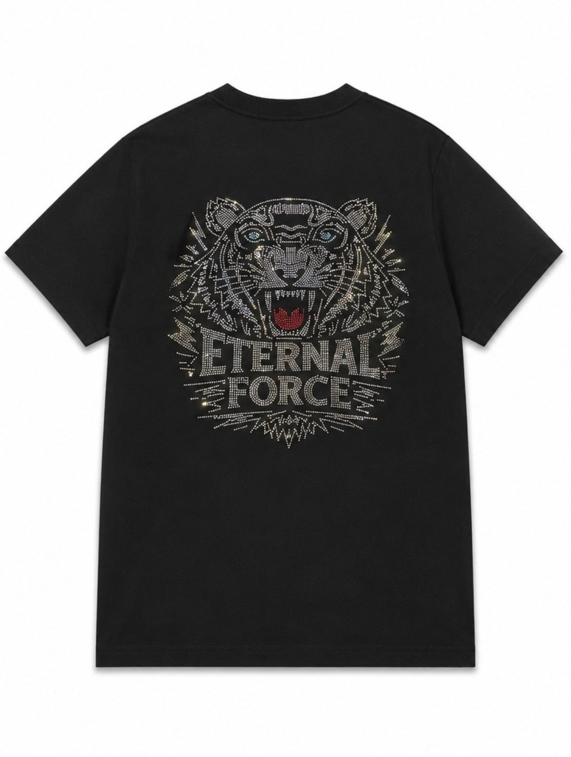 ETERNAL FORCE RHINESTONE TIGER TEE