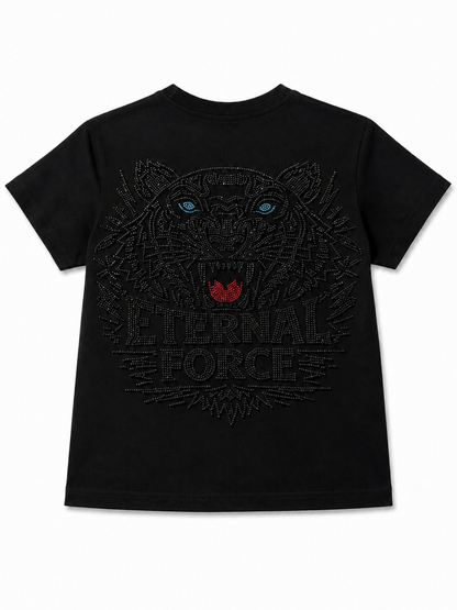 ETERNAL FORCE KIDS RHINESTONE TIGER TEE