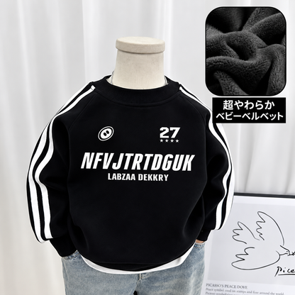 サイドライン 裏起毛スウェット