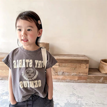 カレッジロゴ キッズTシャツ