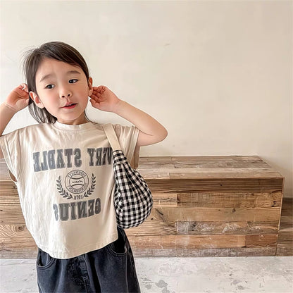 カレッジロゴ キッズTシャツ